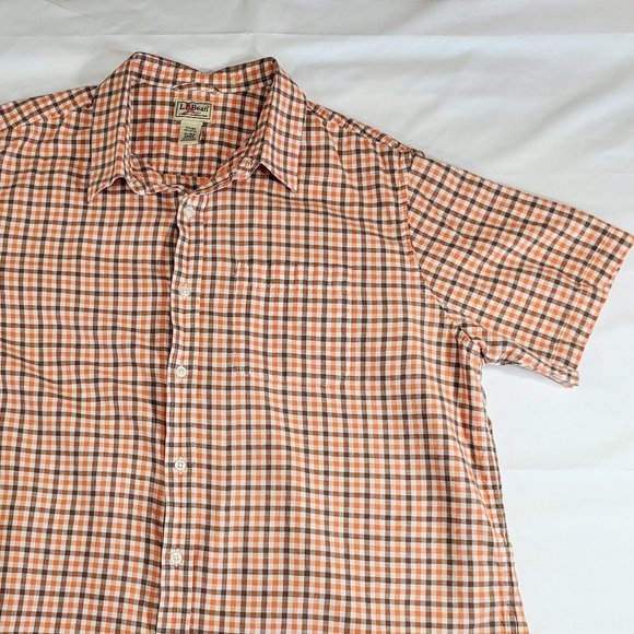 L.L. Bean Other - LL Bean Short Sleeve Seersucker Button Up, Size XL